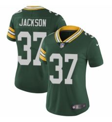 Women's Nike Green Bay Packers #37 Josh Jackson Green Team Color Vapor Untouchable Limited Player NFL Jersey