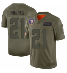 Men's Minnesota Vikings #21 Mike Hughes Limited Camo 2019 Salute to Service Football Jersey