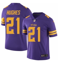 Men's Nike Minnesota Vikings #21 Mike Hughes Limited Purple Rush Vapor Untouchable NFL Jersey