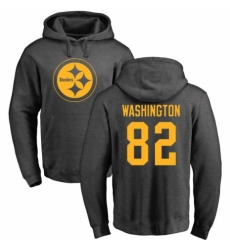 Nike Pittsburgh Steelers #82 James Washington Ash One Color Pullover Hoodie