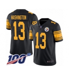 Youth Pittsburgh Steelers #13 James Washington Limited Black Rush Vapor Untouchable 100th Season Football Jersey