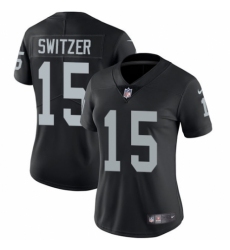 Women's Nike Oakland Raiders #15 Ryan Switzer Black Team Color Vapor Untouchable Limited Player NFL Jersey