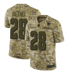 Men's Nike Atlanta Falcons #28 Justin Bethel Limited Camo 2018 Salute to Service NFL Jersey