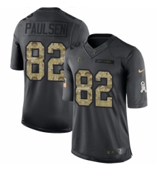 Youth Nike Atlanta Falcons #82 Logan Paulsen Limited Black 2016 Salute to Service NFL Jersey
