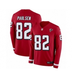 Youth Nike Atlanta Falcons #82 Logan Paulsen Limited Red Therma Long Sleeve NFL Jersey