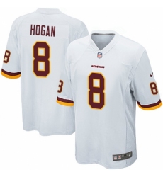 Men's Nike Washington Redskins #8 Kevin Hogan Game White NFL Jersey