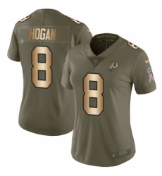 Women's Nike Washington Redskins #8 Kevin Hogan Limited Olive/Gold 2017 Salute to Service NFL Jersey