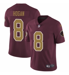 Youth Nike Washington Redskins #8 Kevin Hogan Burgundy Red/Gold Number Alternate 80TH Anniversary Vapor Untouchable Elite Player NFL Jersey