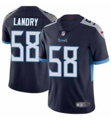 Youth Nike Tennessee Titans #58 Harold Landry Navy Blue Team Color Vapor Untouchable Limited Player NFL Jersey