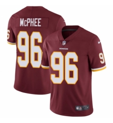 Youth Nike Washington Redskins #96 Pernell McPhee Burgundy Red Team Color Vapor Untouchable Limited Player NFL Jersey