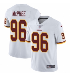 Youth Nike Washington Redskins #96 Pernell McPhee White Vapor Untouchable Limited Player NFL Jersey