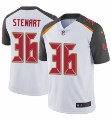 Youth Nike Tampa Bay Buccaneers #36 M.J. Stewart White Vapor Untouchable Elite Player NFL Jersey