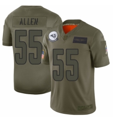 Women's Los Angeles Rams #55 Brian Allen Limited Camo 2019 Salute to Service Football Jersey