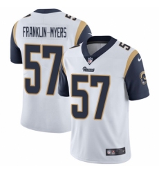 Men's Nike Los Angeles Rams #57 John Franklin-Myers White Vapor Untouchable Limited Player NFL Jersey