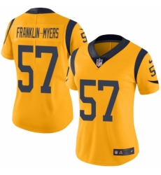 Women's Nike Los Angeles Rams #57 John Franklin-Myers Limited Gold Rush Vapor Untouchable NFL Jersey