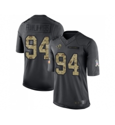 Youth Los Angeles Rams #94 John Franklin-Myers Limited Black 2016 Salute to Service Football Jersey