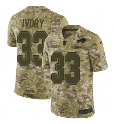 Youth Nike Buffalo Bills #33 Chris Ivory Limited Camo 2018 Salute to Service NFL Jersey