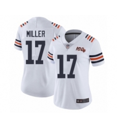 Women's Chicago Bears #17 Anthony Miller White 100th Season Limited Football Jersey