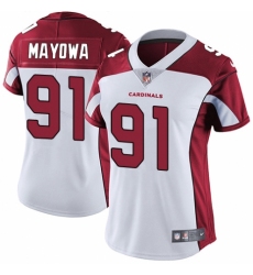 Women's Nike Arizona Cardinals #91 Benson Mayowa White Vapor Untouchable Limited Player NFL Jersey