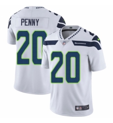 Men's Nike Seattle Seahawks #20 Rashaad Penny White Vapor Untouchable Limited Player NFL Jersey