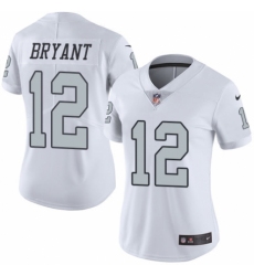 Women's Nike Oakland Raiders #12 Martavis Bryant Limited White Rush Vapor Untouchable NFL Jersey