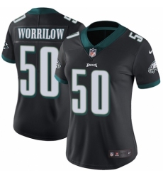 Women's Nike Philadelphia Eagles #50 Paul Worrilow Black Alternate Vapor Untouchable Limited Player NFL Jersey