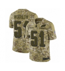 Youth Philadelphia Eagles #51 Paul Worrilow Limited Camo 2018 Salute to Service Football Jersey