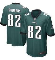 Men's Nike Philadelphia Eagles #82 Richard Rodgers Game Midnight Green Team Color NFL Jersey