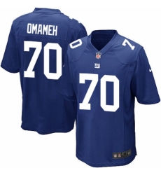 Men's Nike New York Giants #70 Patrick Omameh Game Royal Blue Team Color NFL Jersey