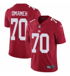 Men's Nike New York Giants #70 Patrick Omameh Red Alternate Vapor Untouchable Limited Player NFL Jersey