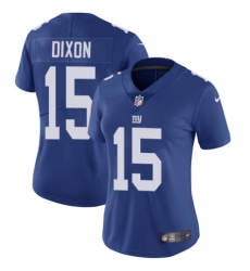 Women's Nike New York Giants #15 Riley Dixon Royal Blue Team Color Vapor Untouchable Limited Player NFL Jersey