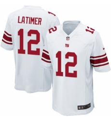 Men's Nike New York Giants #12 Cody Latimer Game White NFL Jersey