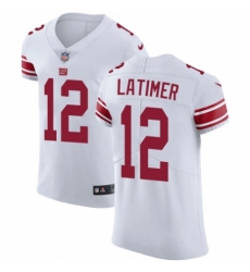 Men's Nike New York Giants #12 Cody Latimer White Vapor Untouchable Elite Player NFL Jersey