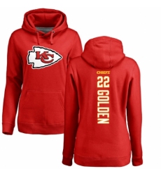 NFL Women's Nike Kansas City Chiefs #22 Robert Golden Red Backer Pullover Hoodie