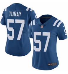 Women's Nike Indianapolis Colts #57 Kemoko Turay Royal Blue Team Color Vapor Untouchable Limited Player NFL Jersey