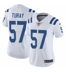 Women's Nike Indianapolis Colts #57 Kemoko Turay White Vapor Untouchable Limited Player NFL Jersey