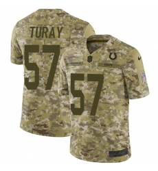 Youth Nike Indianapolis Colts #57 Kemoko Turay Limited Camo 2018 Salute to Service NFL Jersey