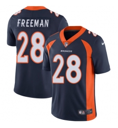 Men's Nike Denver Broncos #28 Royce Freeman Navy Blue Alternate Vapor Untouchable Limited Player NFL Jersey