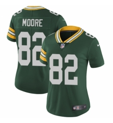 Women's Nike Green Bay Packers #82 J'Mon Moore Green Team Color Vapor Untouchable Limited Player NFL Jersey