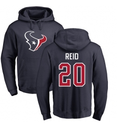 NFL Nike Houston Texans #20 Justin Reid Navy Blue Name & Number Logo Pullover Hoodie