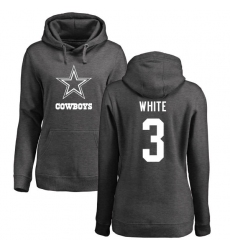 NFL Women's Nike Dallas Cowboys #3 Mike White Ash One Color Pullover Hoodie