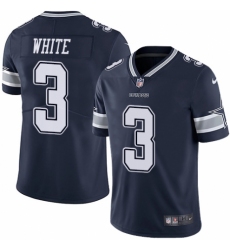 Youth Nike Dallas Cowboys #3 Mike White Navy Blue Team Color Vapor Untouchable Limited Player NFL Jersey