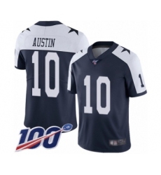 Men's Dallas Cowboys #10 Tavon Austin Navy Blue Throwback Alternate Vapor Untouchable Limited Player 100th Season Football Jersey