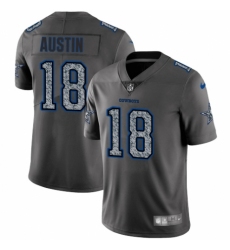 Men's Nike Dallas Cowboys #18 Tavon Austin Gray Static Vapor Untouchable Limited NFL Jersey