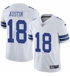 Men's Nike Dallas Cowboys #18 Tavon Austin White Vapor Untouchable Limited Player NFL Jersey