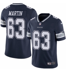 Youth Nike Dallas Cowboys #63 Marcus Martin Navy Blue Team Color Vapor Untouchable Limited Player NFL Jersey
