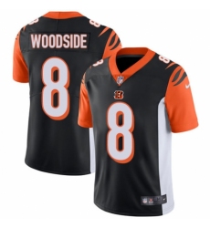 Men's Nike Cincinnati Bengals #8 Logan Woodside Black Team Color Vapor Untouchable Limited Player NFL Jersey