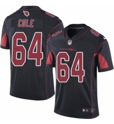 Men's Nike Arizona Cardinals #64 Mason Cole Limited Black Rush Vapor Untouchable NFL Jersey
