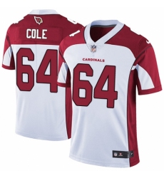 Men's Nike Arizona Cardinals #64 Mason Cole White Vapor Untouchable Limited Player NFL Jersey