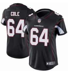 Women's Nike Arizona Cardinals #64 Mason Cole Black Alternate Vapor Untouchable Limited Player NFL Jersey